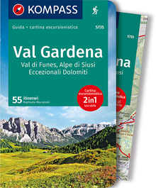 KOMPASS guida escursionistica Val Gardena, Val di Funes, Alpe di Siusi italienische Ausgabe, KOMPASS-Wanderführer
