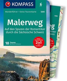KOMPASS Wanderführer 5265 Malerweg - Auf den Spuren der Romantiker durch die Sächsische Schweiz, KOMPASS-Wanderführer