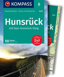 KOMPASS Wanderführer 5219 Hunsrück mit Saar-Hunsrück-Steig, 50 Touren, MAIRDUMONT: KOMPASS-Wanderführer