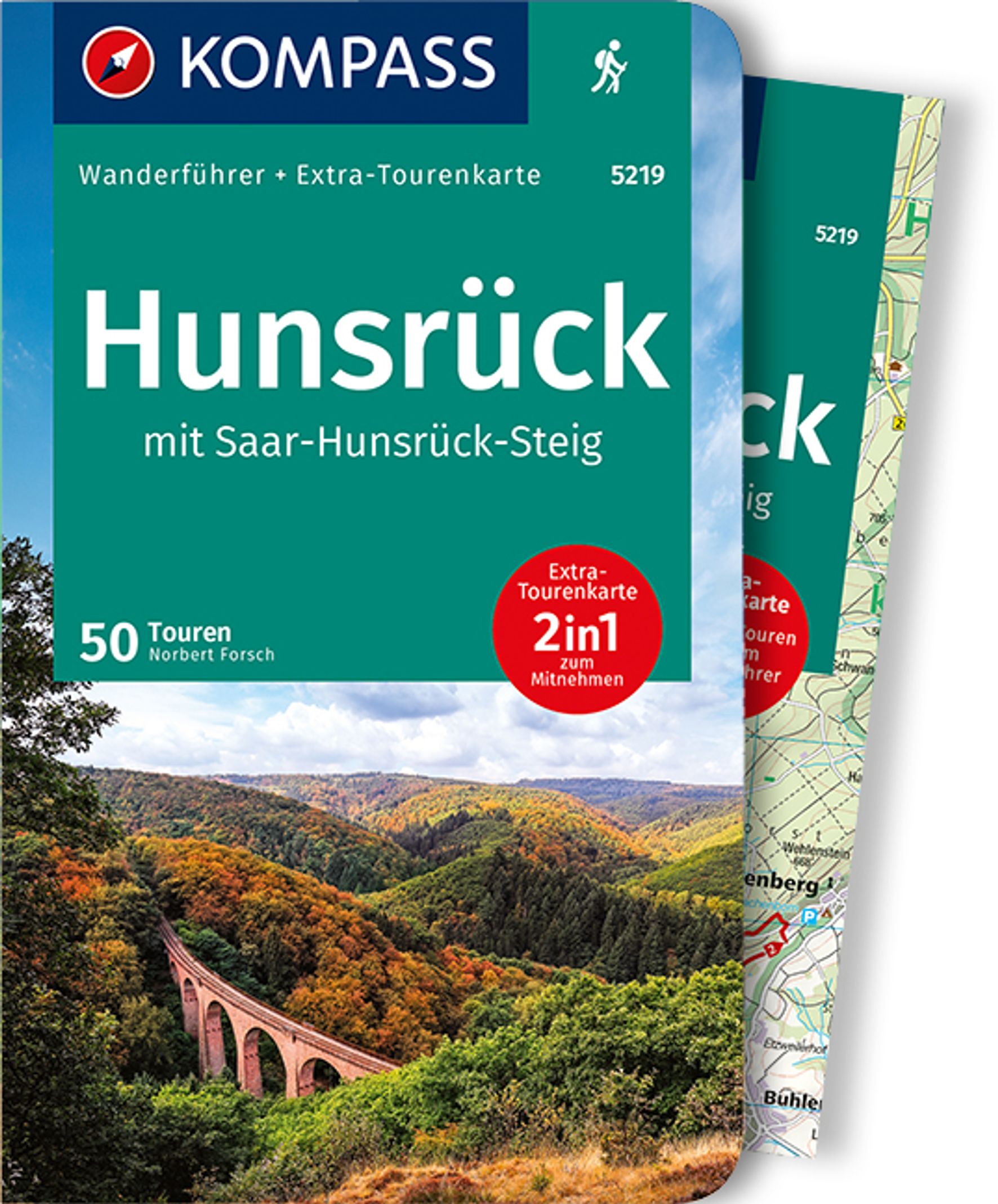 MAIRDUMONT KOMPASS Wanderführer 5219 Hunsrück mit Saar-Hunsrück-Steig